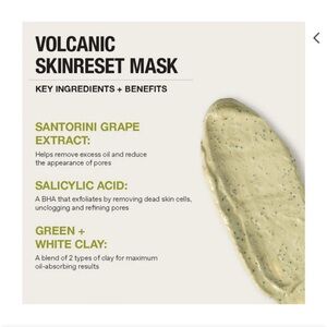 BNIB! KORRES Santorini Grape Volcanic SkinReset Mask